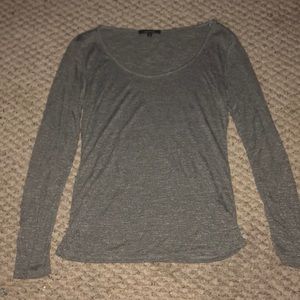 Plain grey long sleeve shirt